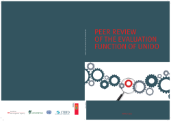 PeeR Review of tHe evAluAtion funCtion of uniDo