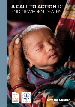 A Call to Action to End Newborn Deaths