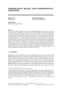 Immigration, Wages, and Compositional Amenities