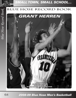 GRANT HERREN Blue Hose Record Book