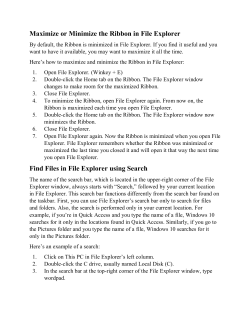 Maximize or Minimize the Ribbon in File Explorer