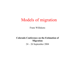 Models of migration