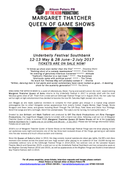 margaret thatcher queen of game shows