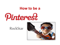 How to be a Pinterest ROCKSTAR