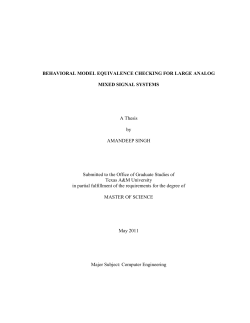 behavioral model equivalence checking for