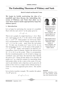 The Embedding Theorems of Whitney and Nash