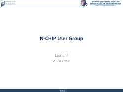 Initial UserGroup Presentation