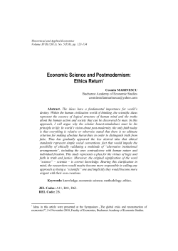 Economic Science and Postmodernism