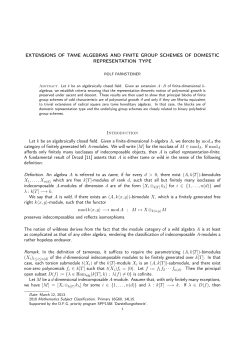 EXTENSIONS OF TAME ALGEBRAS AND FINITE GROUP