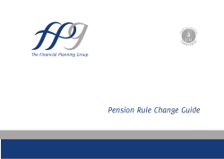 Pension Rule Change Guide - The Financial Planning Group