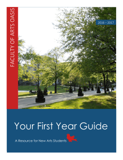 Your First Year Guide