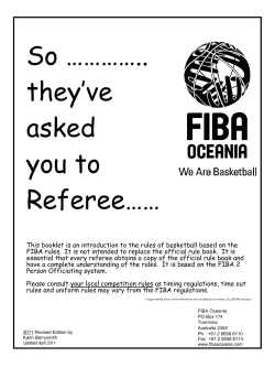 So &hellip;&hellip;&hellip;&hellip;.. they`ve asked you to Referee&hellip;&hellip;