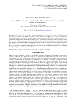 Decentralized Power Factor Correction