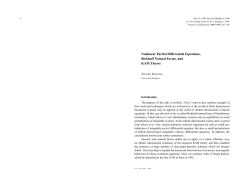 Nonlinear Partial Differential Equations, Birkhoff Normal Forms, and