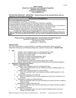 DBPR ALU 4 - Change of Status for Qualifying Agent