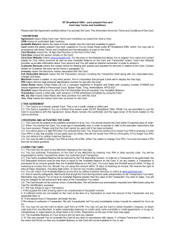 pure prepaid Visa card Card User