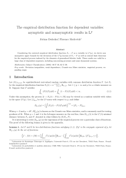 The empirical distribution function for dependent variables