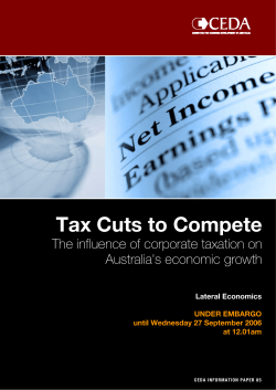 Tax Cuts to Compete