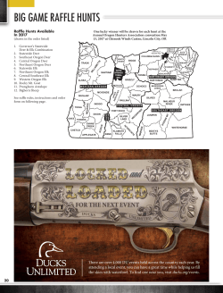 big game raffle hunts