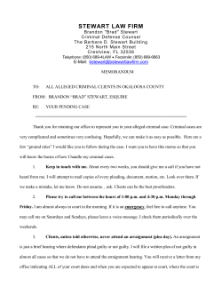 Client Memorandum - Stewart Law Firm