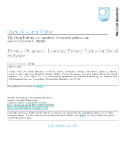Privacy Dynamics: Learning Privacy Norms for Social Software