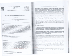 How to identify trust and reciprocity