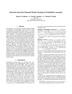 Heuristic Search for Bounded Model Checking of Probabilistic