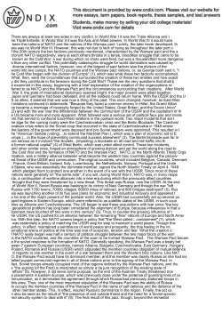 There are always at least two sides in any conflict. In Worl