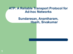 A Reliable Transport Protocol for Ad