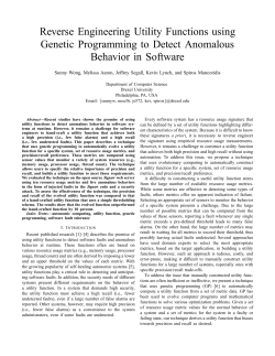 Reverse Engineering Utility Functions using Genetic Programming