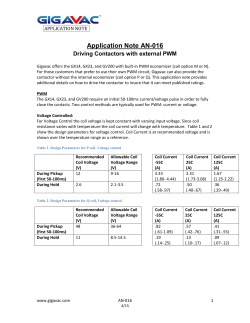 Application Note AN-016