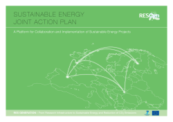 SUSTAINABLE ENERGY JOINT ACTION PLAN