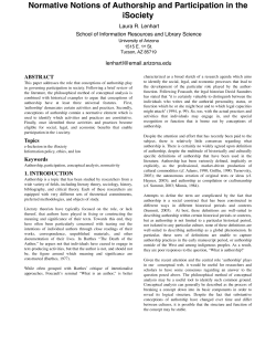 Normative Notions of Authorship and