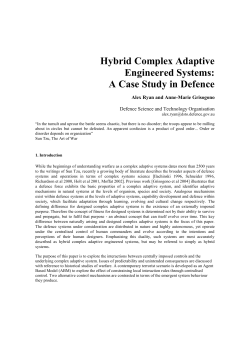 Chapter 1 - New England Complex Systems Institute