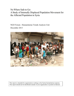 A Study of Internally Displaced Population Movement for the