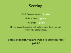 Scoring
