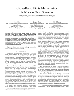 Clique-Based Utility Maximization in Wireless Mesh Networks
