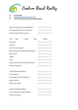 Application Form