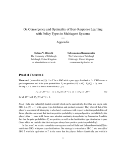 Appendix - Stefano V. Albrecht