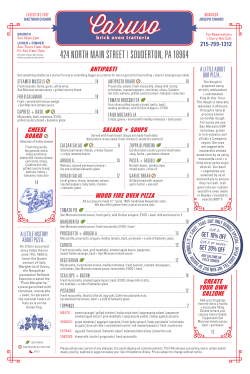 GET 10% OFF GET 20% OFF - Caruso Brick Oven Trattoria