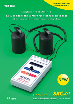 Easy to check the surface resistance of floor mat