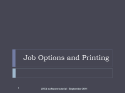 LHCb software tutorial - September 2011