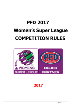 FFT Competition Rules - Football Federation Tasmania
