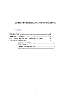 composing for the australian carillons