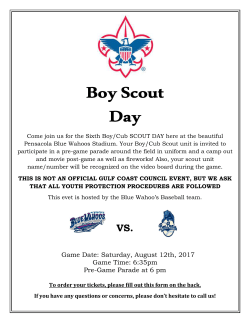 Game Date: Saturday, August 12th, 2017 Game Time: 6:35pm Pre