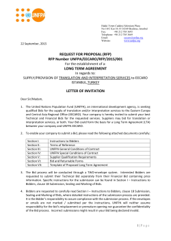 RFP UNFPA EECARO_2015_001