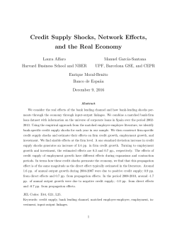 Credit Supply Shocks, Network Effects, and the Real Economy