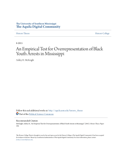 An Empirical Test for Overrepresentation of Black Youth Arrests in