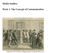 Week 1: The Concept of Communication