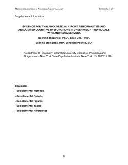 Manuscript submitted to Neuropsychopharmacology Biezonski et al